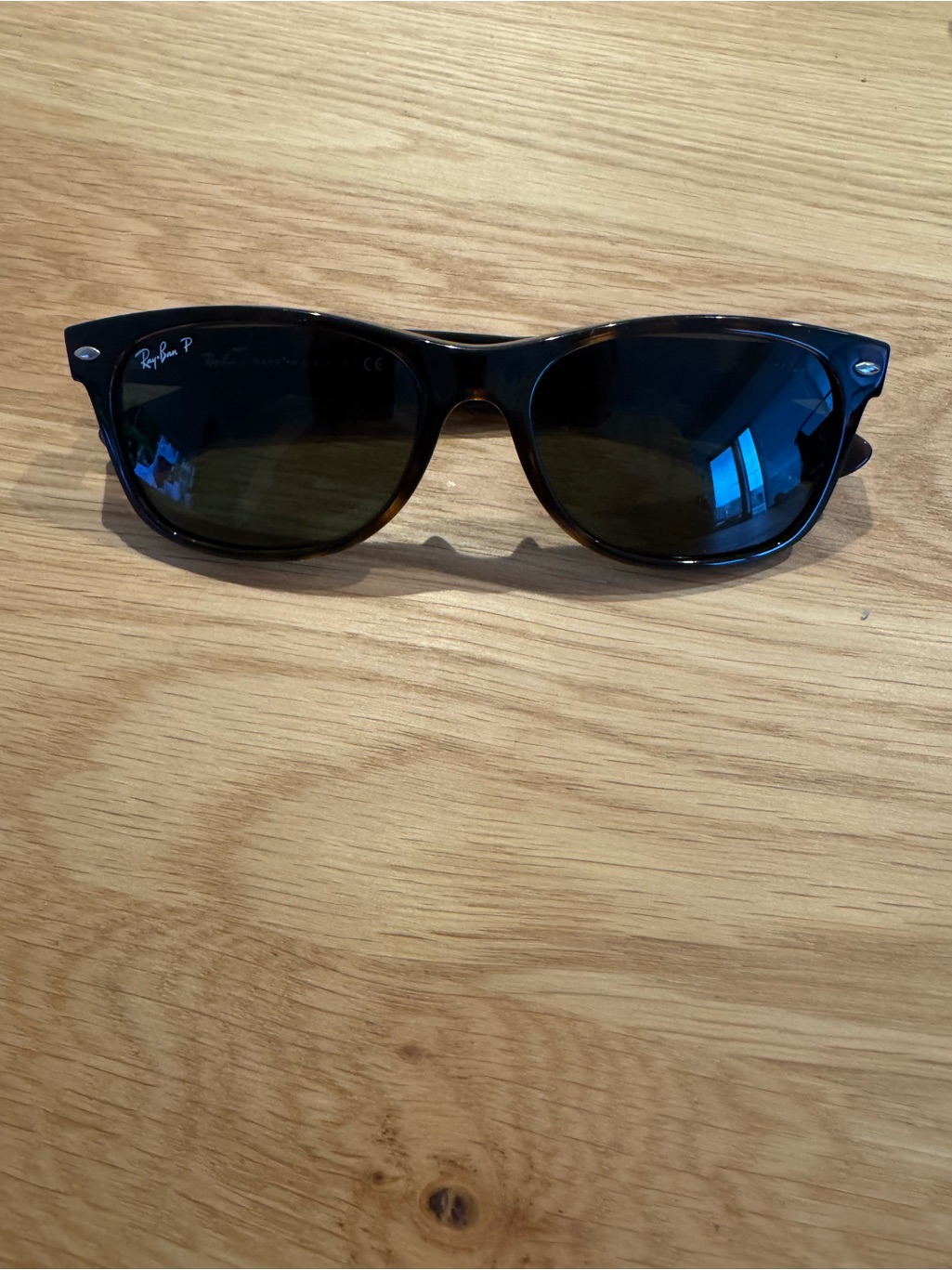 Ray-Ban New Wayfarer Polarized Sunglasses Tortoise